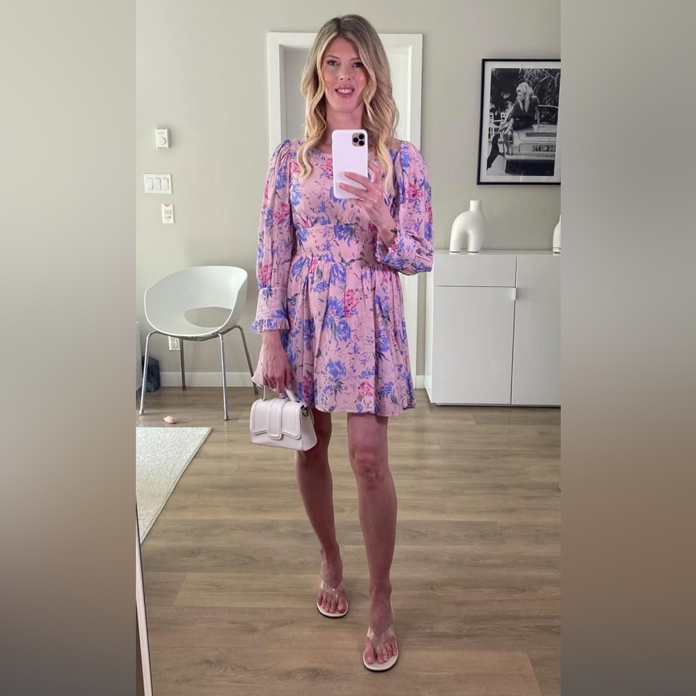 Love shack fancy Floral Pink Dress